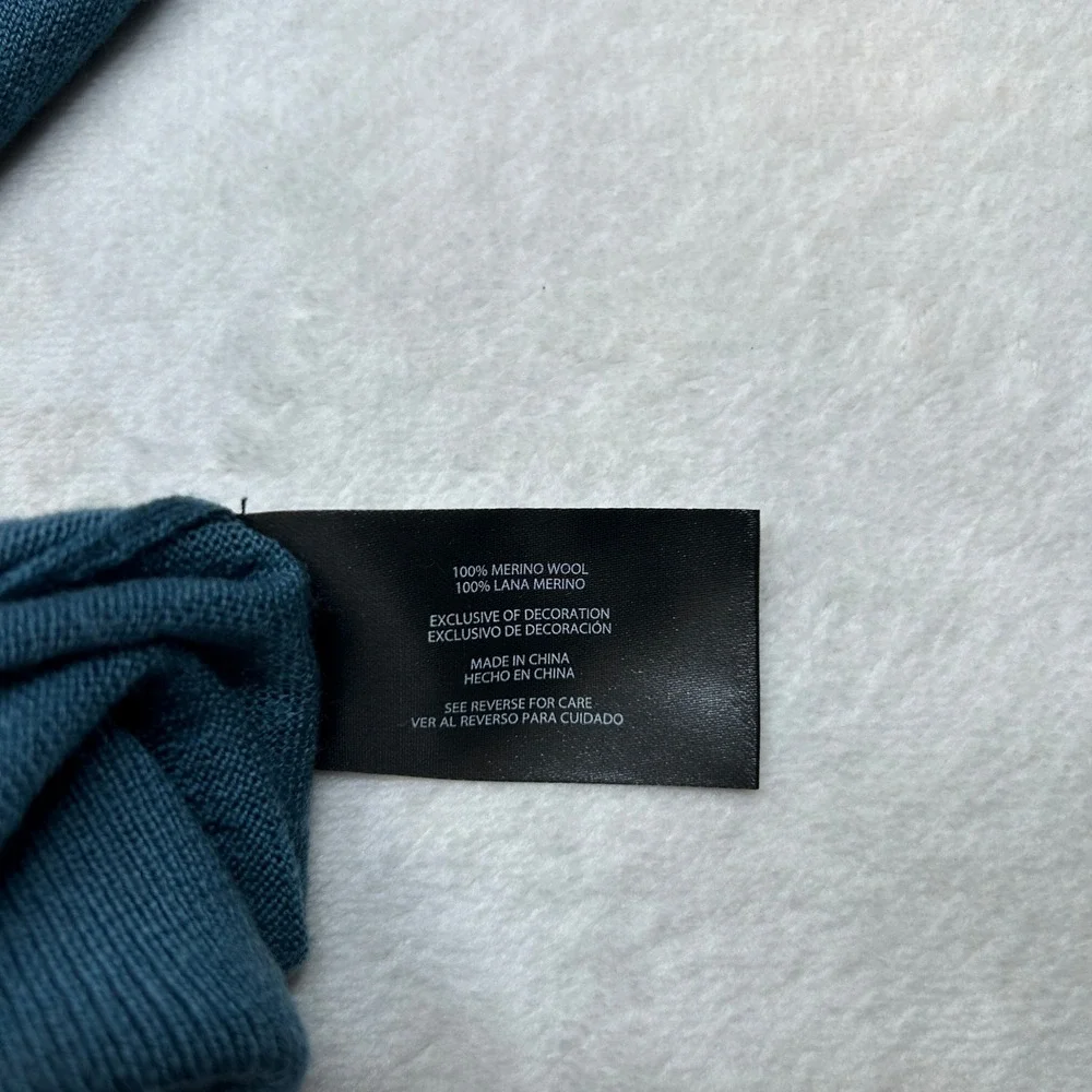 Banana Republic Sweater Mens‎ XL Crew Neck Long Sleeve Knit Pullover Teal 7619